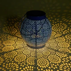Solar Sunburst Shadow Cast Hanging Lantern