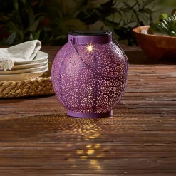 Solar Sunburst Shadow Cast Hanging Lantern