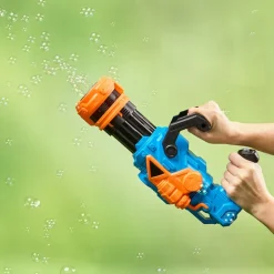 Space Armor Gatling Electric Bubble Machine with Lights and Sound
