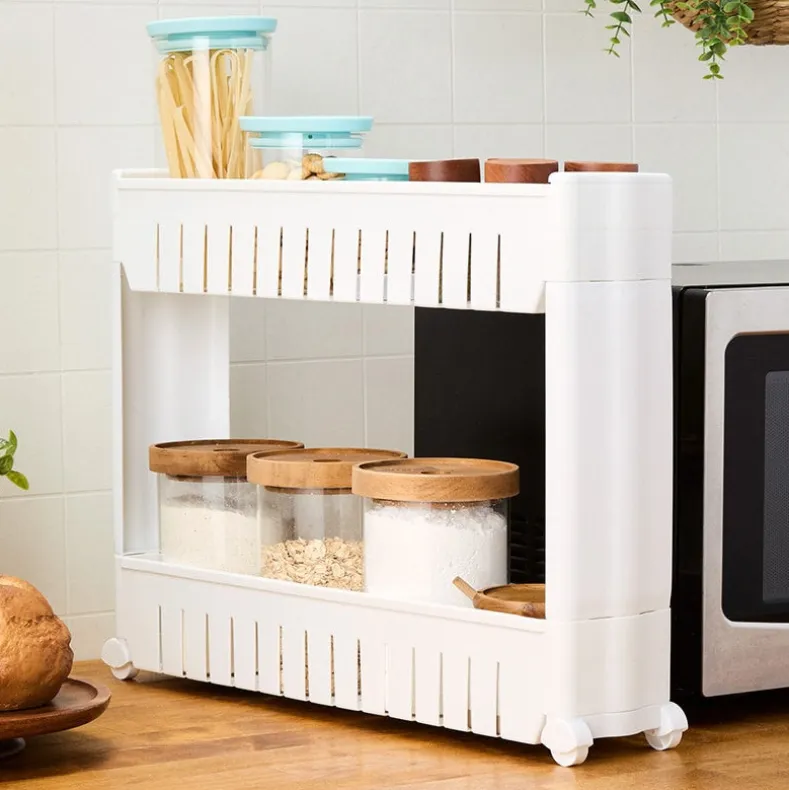 Space Saving Countertop Storage Cart Organizer 2 Tier
