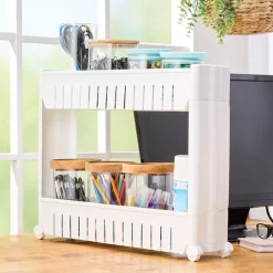 Space Saving Countertop Storage Cart Organizer 2 Tier
