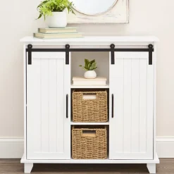 Space-Saving Set of 2 Storage Baskets for Effortless Organization