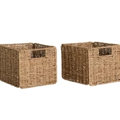Space-Saving Set of 2 Storage Baskets for Effortless Organization