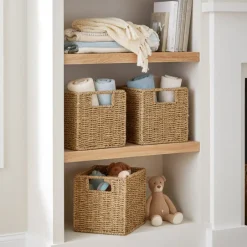 Space-Saving Set of 2 Storage Baskets for Effortless Organization