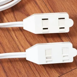 Split Extension Cord Power Strip - 6 Polorized Outlets and 2 Cords
