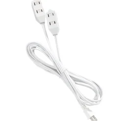 Split Extension Cord Power Strip - 6 Polorized Outlets and 2 Cords