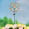 Spring Butterfly Spinning Solar Garden Stake