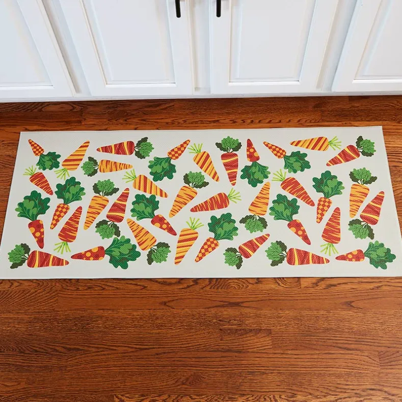 Spring Carrots Kitchen Comfort Runner Rug