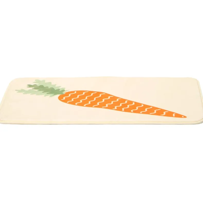 Spring Carrots Shower Curtain, Bath Rug, Hand Towels, Valance, or Hooks