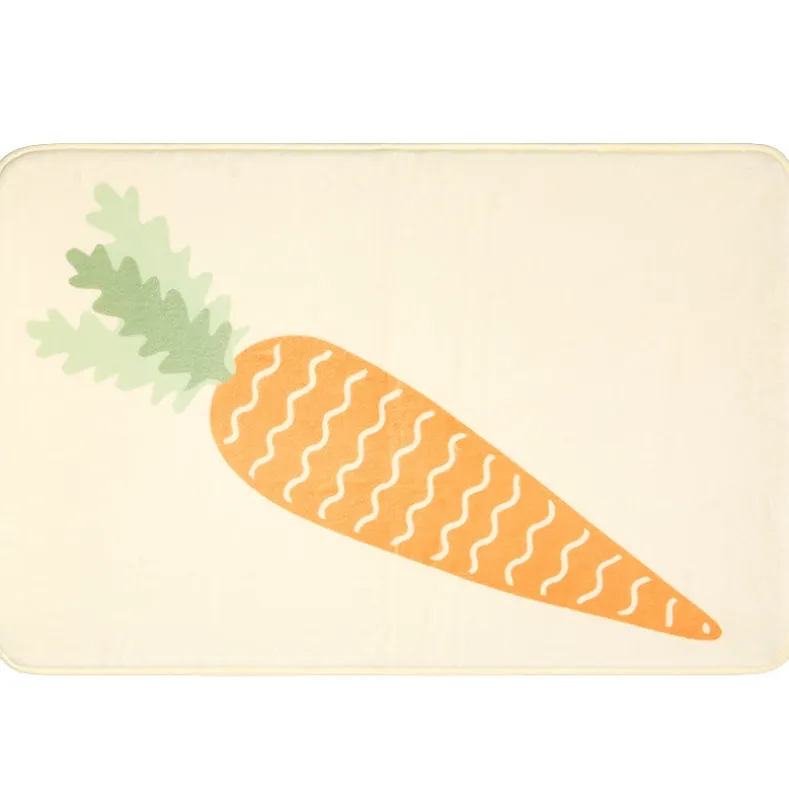 Spring Carrots Shower Curtain, Bath Rug, Hand Towels, Valance, or Hooks