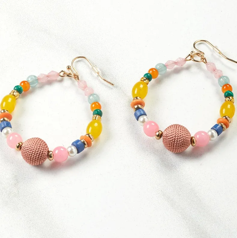 Spring Flower Beaded Jewelry