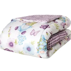 Spring Gnome Reversible Full/Queen or King Comforter Set, Decorative Pillow