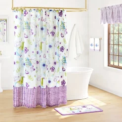 Spring Gnome Shower Curtain, Hand Towels, Valance or Hooks
