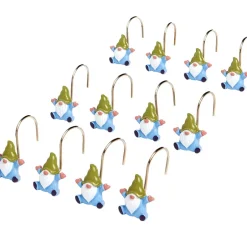 Spring Gnome Shower Curtain, Hand Towels, Valance or Hooks