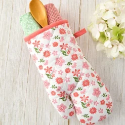 Spring Mother's Day Gift Set Oven Mitt, Pot Holder, and Kitchen Towel