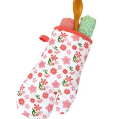 Spring Mother's Day Gift Set Oven Mitt, Pot Holder, and Kitchen Towel
