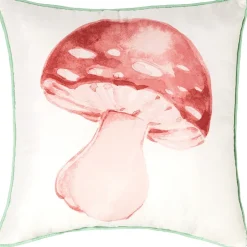 Spring Mushroom King Quilt or Decorative Pillow