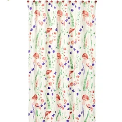 Spring Mushroom Shower Curtain, Bath Rug, Hand Towels, Valance or Hooks