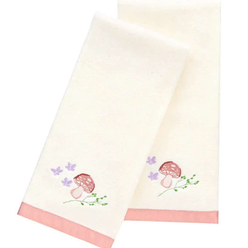 Spring Mushroom Shower Curtain, Bath Rug, Hand Towels, Valance or Hooks