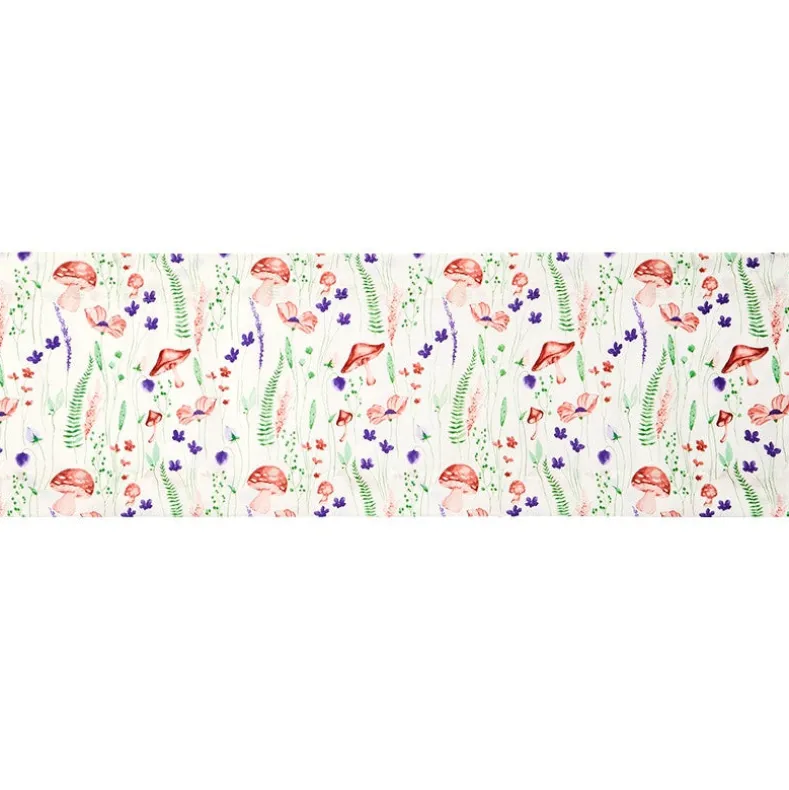 Spring Mushroom Shower Curtain, Bath Rug, Hand Towels, Valance or Hooks