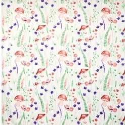 Spring Mushroom Shower Curtain, Bath Rug, Hand Towels, Valance or Hooks