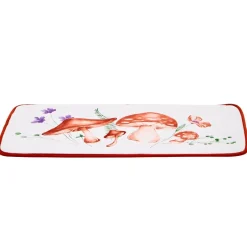 Spring Mushroom Shower Curtain, Bath Rug, Hand Towels, Valance or Hooks