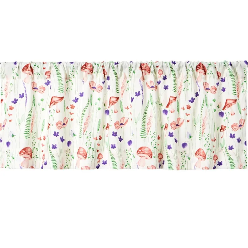 Spring Mushroom Shower Curtain, Bath Rug, Hand Towels, Valance or Hooks