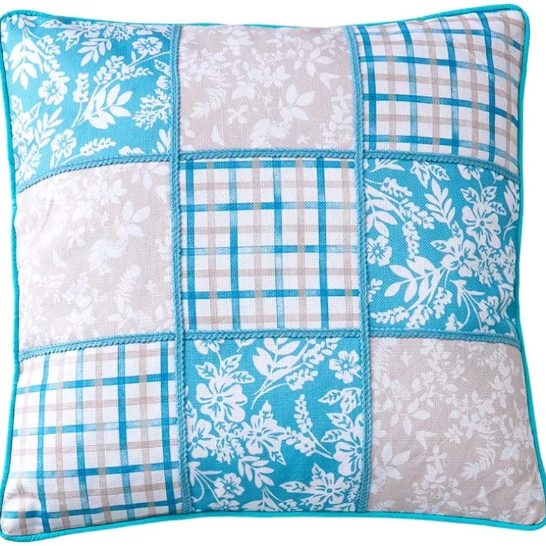 Spring Themed Embroidered Decorative Pillow