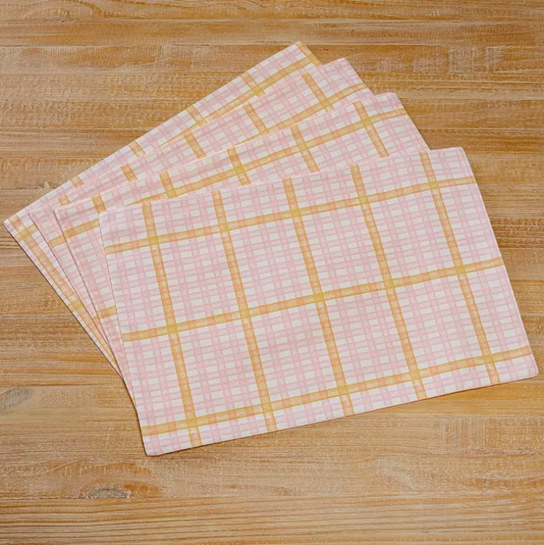 Springtime Plaid Set of 4 Placemats or Runner