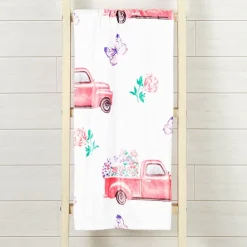 Spring Truck Fleece Plush Throw