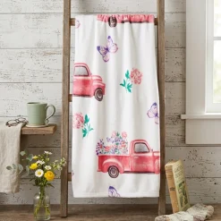 Spring Truck Fleece Plush Throw