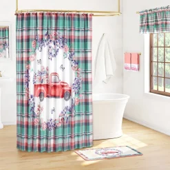 Spring Truck Shower Curtain or Valance
