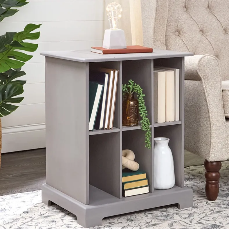 Square Country Style Accent Table with Storage 19"W x 15"D x 24"H