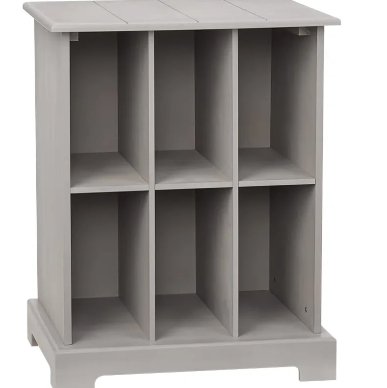 Square Country Style Accent Table with Storage 19"W x 15"D x 24"H