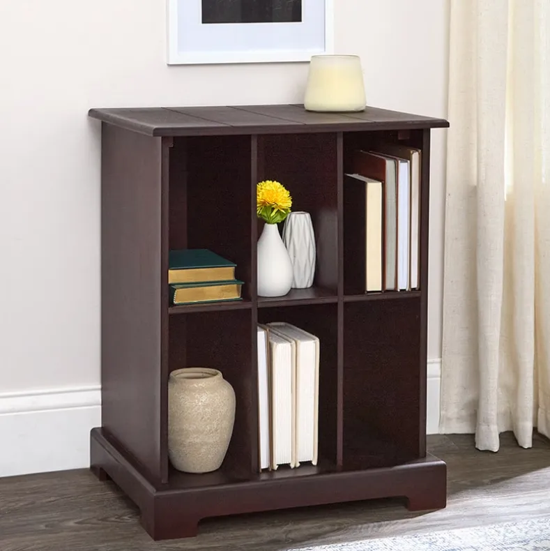 Square Country Style Accent Table with Storage 19"W x 15"D x 24"H