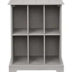 Square Country Style Accent Table with Storage 19