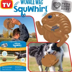 SquWhirl Whistling Disc Dog Toy