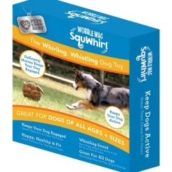 SquWhirl Whistling Disc Dog Toy