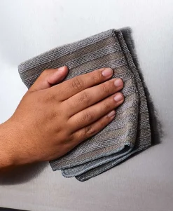 Stainless Steel Cleaning Cloths, Set of 3, 2 Sided 12 1/2" x 12 1/2"