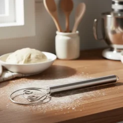 Stainless Steel Dough Whisk 12"