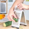 Stainless Steel Handheld Cheese Grater & Shredder - Foldable