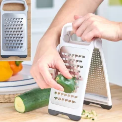 Stainless Steel Handheld Cheese Grater & Shredder - Foldable