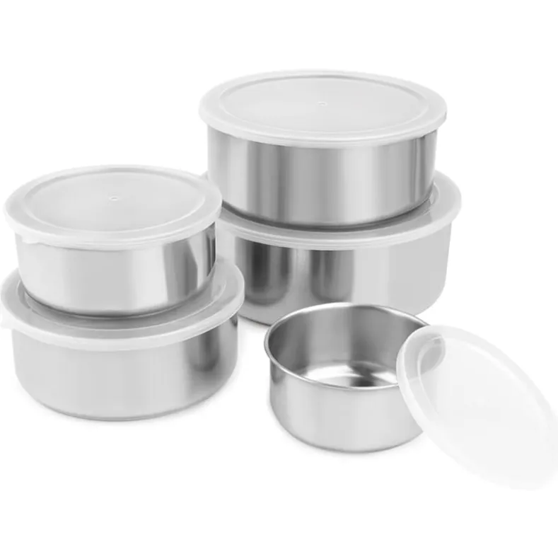 Stainless Steel Mixing Bowls Set with Lids Set of 5