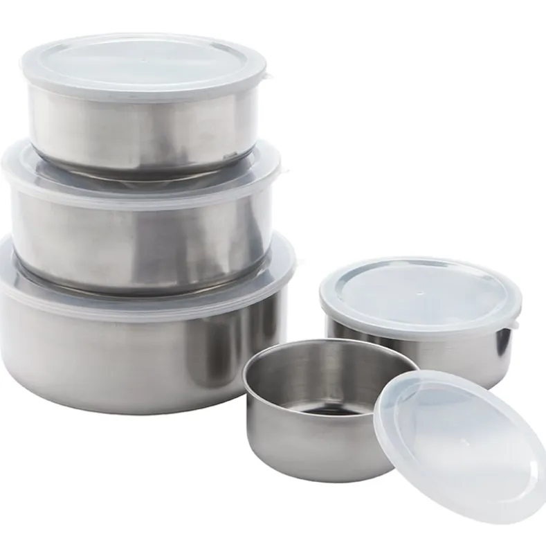 Stainless Steel Mixing Bowls Set with Lids Set of 5