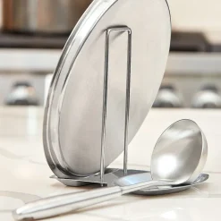 Stainless Steel Spoon Rest and Lid Holder