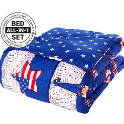 Stars and Stripes Gnome Complete Comforter Set