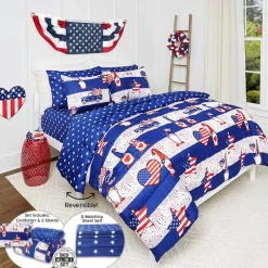 Stars and Stripes Gnome Complete Comforter Set
