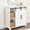 Storage Cabinet With Sliding Barn Style Door