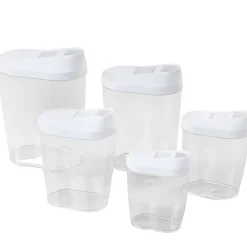 Store and Pour Clear Food Containers - Set of 5