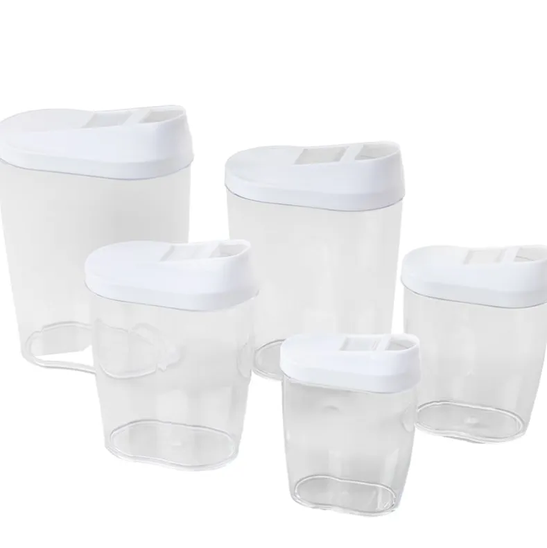 Store and Pour Clear Food Containers - Set of 5